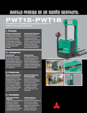 Wózki paletowe elektryczne Mitsubishi PWT15