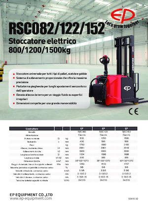Wózki paletowe elektryczne EP RSC122