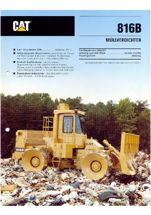 Kompaktor odpadów Caterpillar 816 B