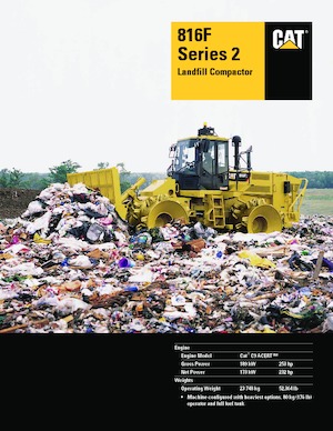 Kompaktor odpadów Caterpillar 816F Series 2