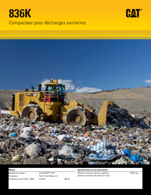 Kompaktor odpadów Caterpillar 836K