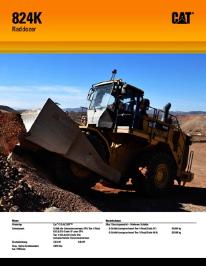 Spycharka kołowa Caterpillar 824K