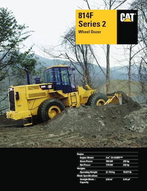 Spycharka kołowa Caterpillar 814F Series 2