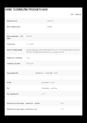 Spycharka kołowa Caterpillar 824K