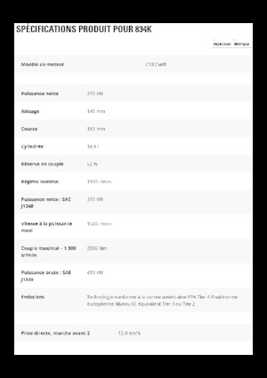 Spycharka kołowa Caterpillar 834K