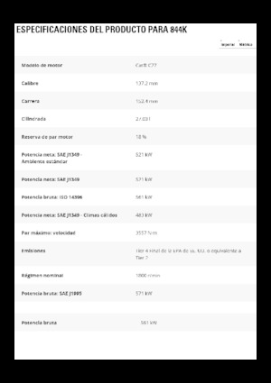 Spycharka kołowa Caterpillar 844K