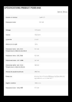 Spycharka kołowa Caterpillar 844K