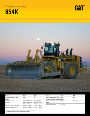 Spycharka kołowa Caterpillar 854K