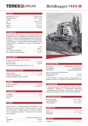 Koparki kołowe Atlas 1404 M
