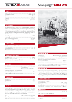Koparki kołowe Atlas 1404 ZW