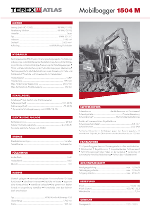 Koparki kołowe Atlas 1504 M