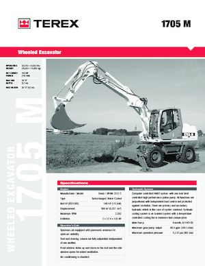 Koparki kołowe Terex 1705M