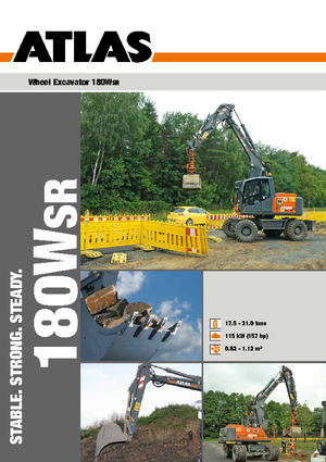 Koparki kołowe Atlas 180 W-SR