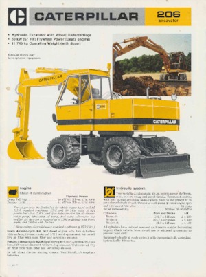 Koparki kołowe Caterpillar 206