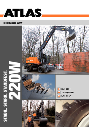 Koparki kołowe Atlas 220 W