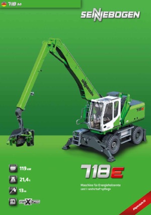 Koparki do prac przeładunkowych Sennebogen 718M E