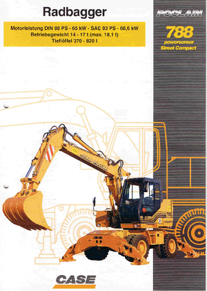 Koparki kołowe Case Poclain 788 P2AL