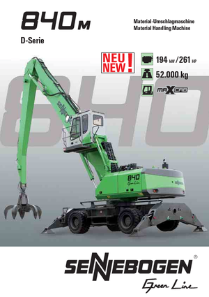 Koparki kołowe Sennebogen 840 M