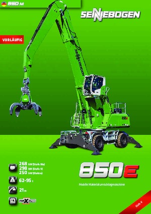 Koparki do prac przeładunkowych Sennebogen 850M E 