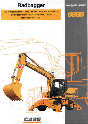 Koparki kołowe Case Poclain 888 B P2A