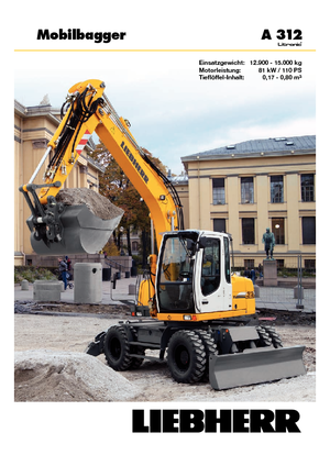 Koparki kołowe Liebherr A 312