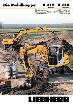 Koparki kołowe Liebherr A 312 Litronic