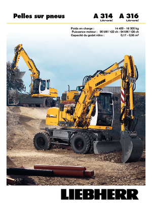 Koparki kołowe Liebherr A 314 Litronic