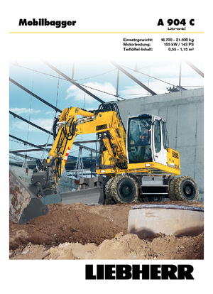 Koparki kołowe Liebherr A 904 C Litronic