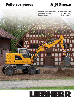 Koparki kołowe Liebherr A 910 Compact Litronic