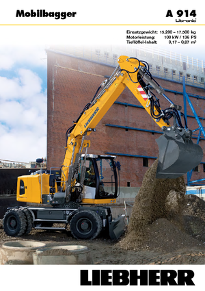 Koparki kołowe Liebherr A 914 Litronic
