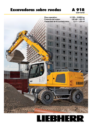 Koparki kołowe Liebherr A 918 Litronic