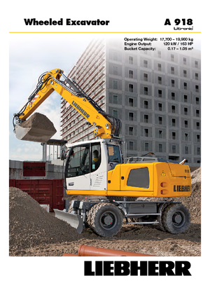 Koparki kołowe Liebherr A 918 Litronic