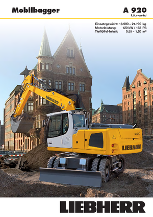 Koparki kołowe Liebherr A 920 Litronic