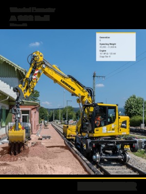 Koparki kołowe Liebherr A 922 Rail Litronic G6.0