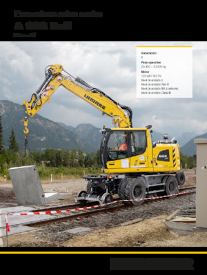 Koparki kołowe Liebherr A 922 Rail Litronic G6.0