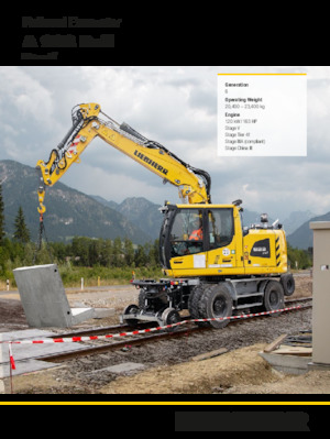 Koparki kołowe Liebherr A 922 Rail Litronic G6.0