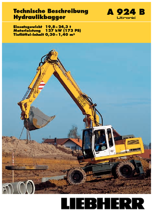 Koparki kołowe Liebherr A 924 B Litonic
