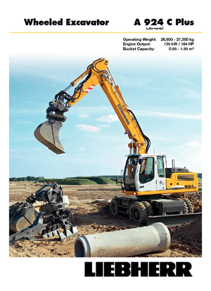 Koparki kołowe Liebherr A 924 C Plus Litronic