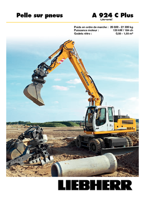 Koparki kołowe Liebherr A 924 C Plus Litronic
