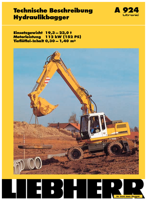 Koparki kołowe Liebherr A 924 Litronic