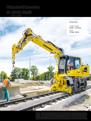 Koparki kołowe Liebherr A 924 Rail Litronic