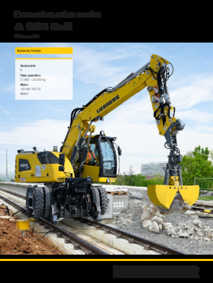 Koparki kołowe Liebherr A 924 Rail Litronic G6.0