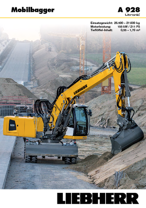 Koparki kołowe Liebherr A 928 Litronic