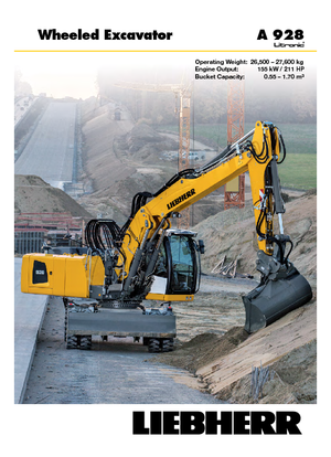 Koparki kołowe Liebherr A 928 Litronic