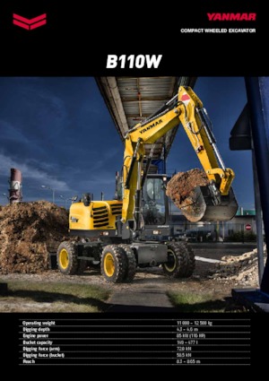 Koparki kołowe Yanmar B 110 PB
