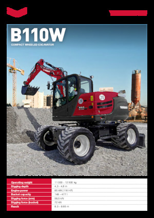 Koparki kołowe Yanmar B110W 