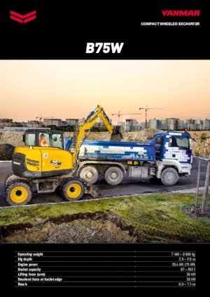 Koparki kołowe Yanmar B75W