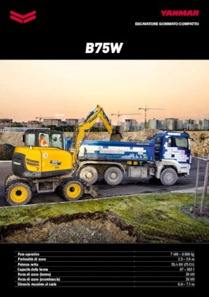 Koparki kołowe Yanmar B75W