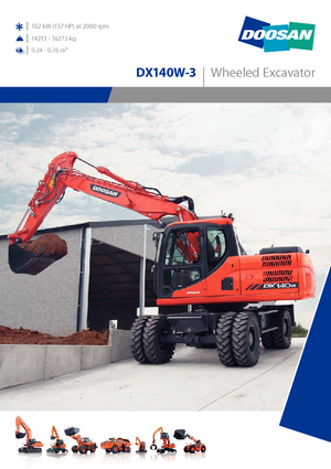 Koparki kołowe Doosan DX140W-3