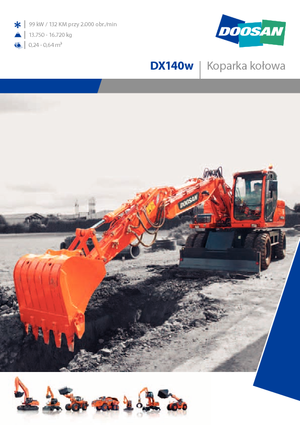 Koparki kołowe Doosan DX 140 W